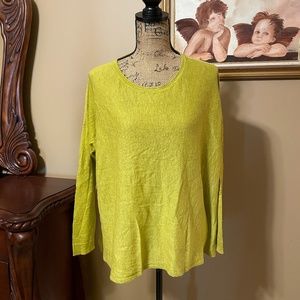 EILEEN FISHER Green Alpaca Blend Oversized Sweater